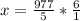 x= \frac{977}{5}* \frac{6}{1}