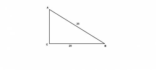 Втреугольнике abc угол с раве 90 градусов,ab равна 25 см,bc равен 20 см.найдите: 1)cos b; 2)tg a