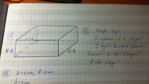 Решите . у параллепипеда длин равна 5 см, ширина-3 см, высота*-2см.начертите все различные грани это