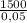 \frac{1500}{0,05}