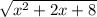 \sqrt{x^2+2x+8}