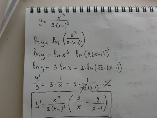 Найти производную функции х^3/2(х-1)^2