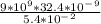 \frac{9*10^9*32.4*10^-^9}{5.4*10^-^2}