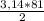 \frac{3,14*81}{2}