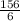 \frac{156}{6}