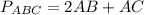 P_{ABC}=2AB+AC