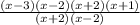 \frac{(x-3)(x-2)(x+2)(x+1)}{(x+2)(x-2)}