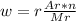 w=r\frac{Ar*n}{Mr}