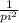 \frac{1}{pi^2}