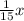 \frac{1}{15}x