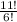 \frac{11!}{6!}