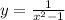 y= \frac{1}{ x^{2} -1}