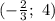 (- \frac{2}{3} ;~4)