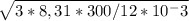 \sqrt{3*8,31*300/12*10^-3}