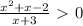 \frac{x^2+x-2}{x+3} \ \textgreater \ 0