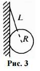 Шарик массы m=1,73 кг и радиусом r подвешен к гладкой вертикальной стенке, как показано на рис. 3, д
