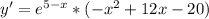 y'=e^{5-x} *(- x^{2} +12x-20)&#10;