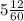 5 \frac{12}{60}