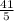 \frac{41}{5}