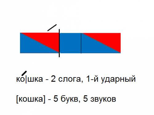 Как разложить слово на звуковую схему кошка