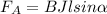 F_A=BJlsin\alpha