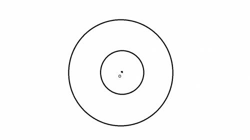Отметьте в тетради точку о . постройте две окружности с центром в этой точке