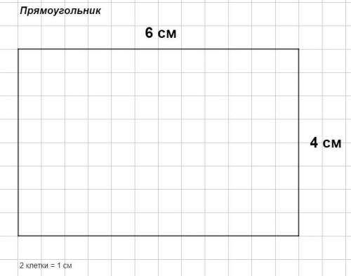 Постройте: 1)прямоугольник со сторонами 4 см и 6 см; 2)квадрат со стороной 1дм