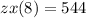 zx(8)=544