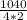 \frac{1040}{4*2}