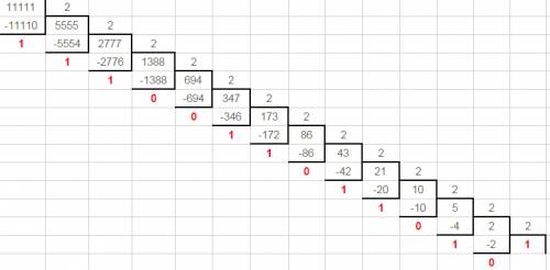 Перевести: 11111 из десятичной системы отсчёта в двоичную, и обратно. 5432 из восьмеричной системы в