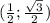 (\frac{1}{2};\frac{\sqrt3}{2})