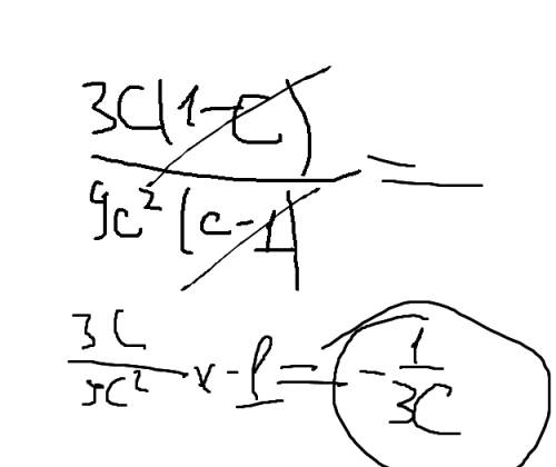 Сократить дроби 12ab/4a и 3c(1-c)/9c²(c-1)