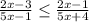 \frac{2x-3}{5x-1}\leq\frac{2x-1}{5x+4}