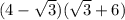 (4-\sqrt{3})(\sqrt{3}+6)