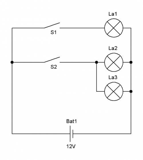 Накресліть скему електричного кола,до складу якого входять батарея гальванічних елементів,два ключа,
