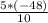 \frac{5 * (-48)}{10}