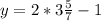 y=2*3 \frac{5}{7} -1