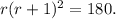 r(r+1)^2=180.