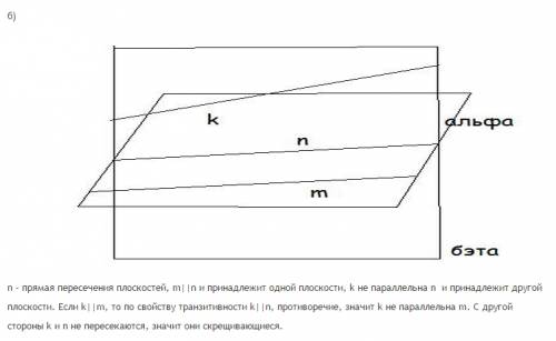 Прямые а и б лежат в паралельных плоскостях могут ли эти прямые быть параллельными и скрещивающимися