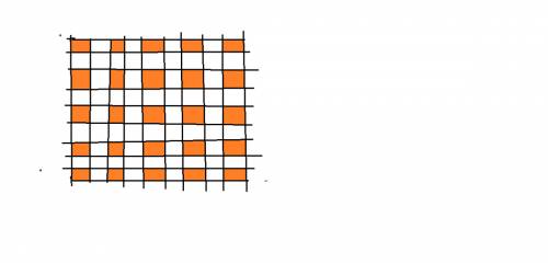 Квадрат разбит на единичные квадратики (квадраты со стороной 1 см) и 25 квад- ратиков закрашены так
