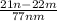 \frac{21n - 22m}{77nm}