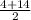 \frac{4+14}{2}