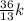 \frac{36}{13}k