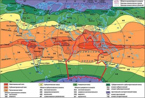 Климатические пояса индийского океана? !
