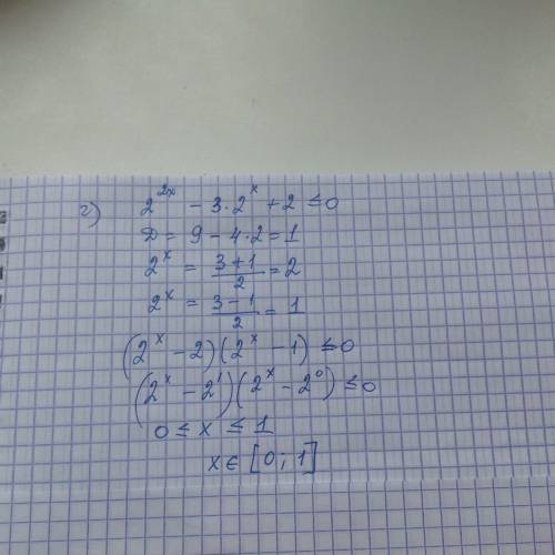 Решите неравенства: а) 4^x - 2^(x+5) - 68 ≥ 0 б) 2^2x - 15* 11^x ≤ 11^x - 15*2^(2x+3) в) (1/2)^(2x-2