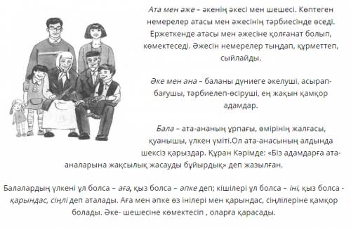 Сочинение на казахском языке на тему мои родственники. 10 предложений. можете написать столько , ско