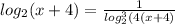 log_2(x+4)= \frac{1}{log_2^3(4(x+4)}