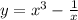 y= x^3 - \frac1x\\&#10;