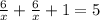 \frac{6}{x}+ \frac{6}{x}+1=5