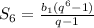 S_{6}= \frac{ b_{1}( q^{6} -1) }{q-1}